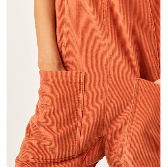 Free People Orange Jumpsuit worn twice - Picture 4 of 10